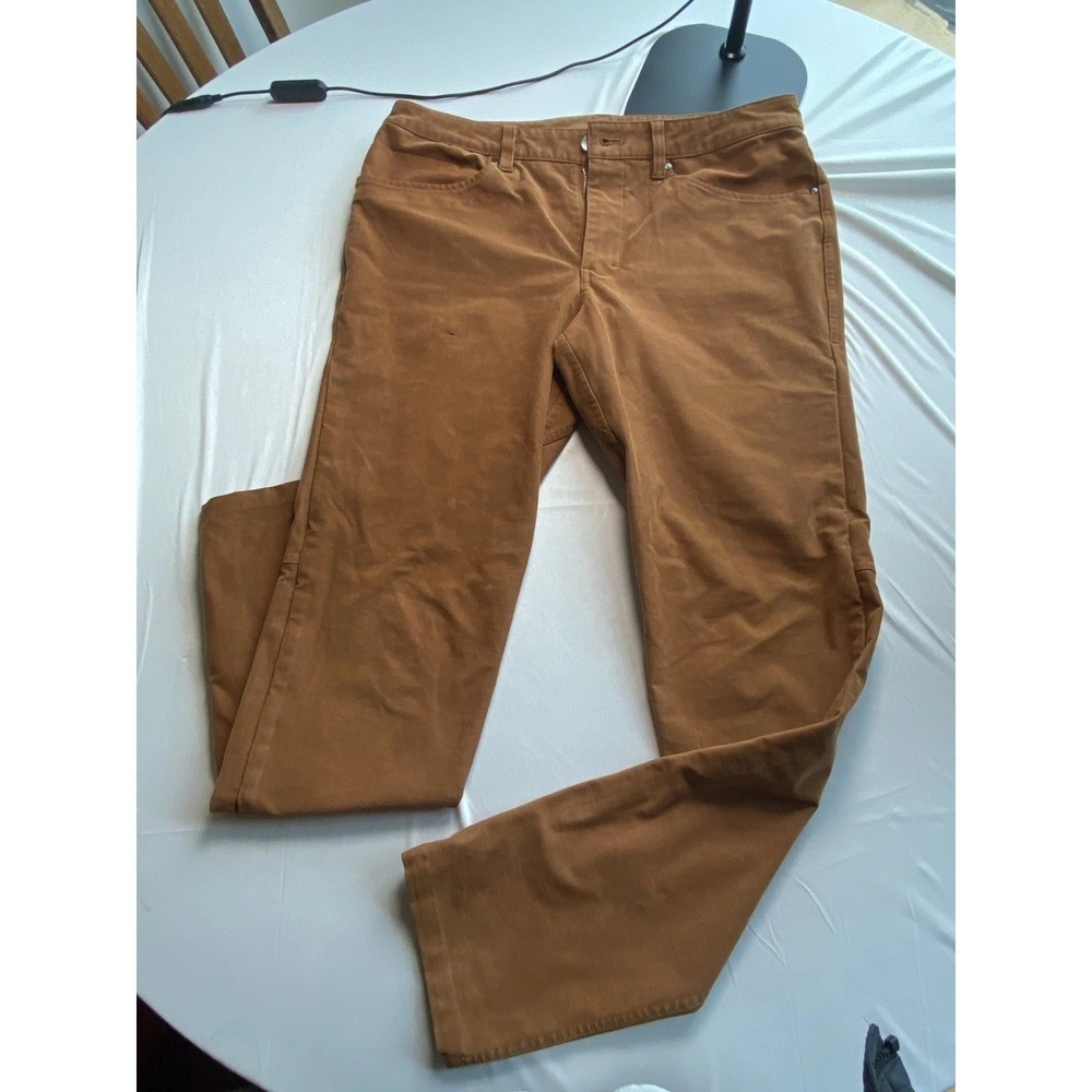 Lululemon Commission Pant Slim Canvas 32x32 Camel Brown Chino Casual Workwear